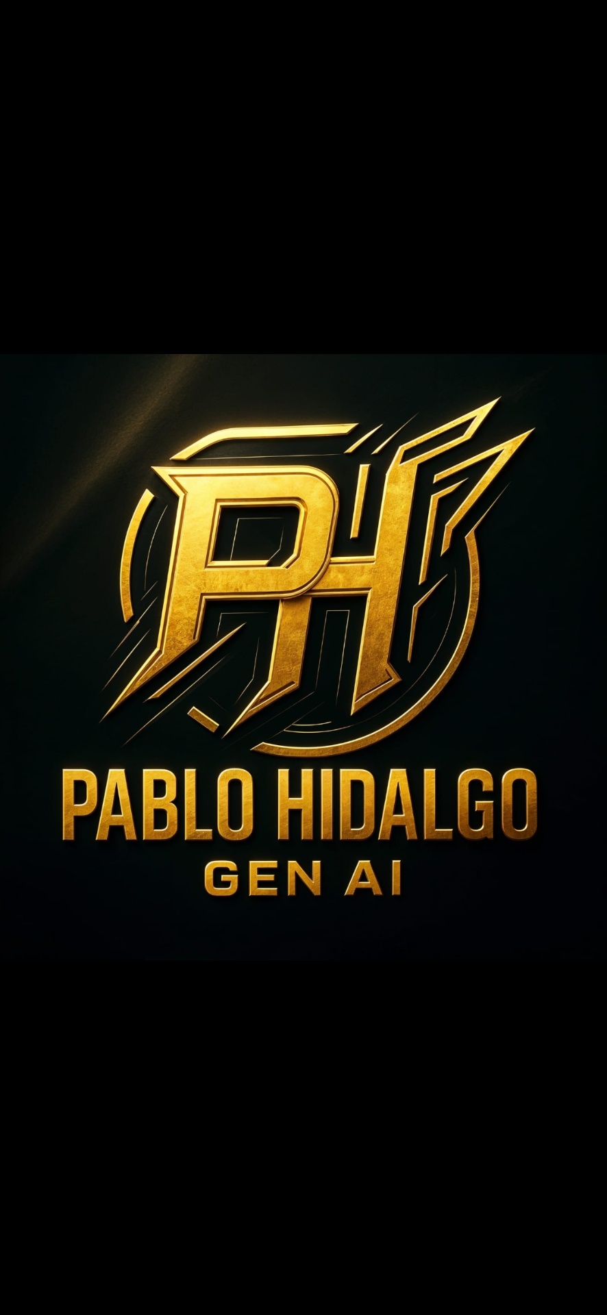 Logo dorado Pablo Hidalgo Gen AI